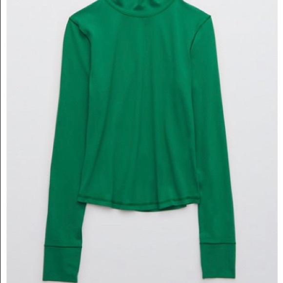 OFFLINE by aerie real me xtra long sleeve mock neck T-shirt - Picture 3 of 10